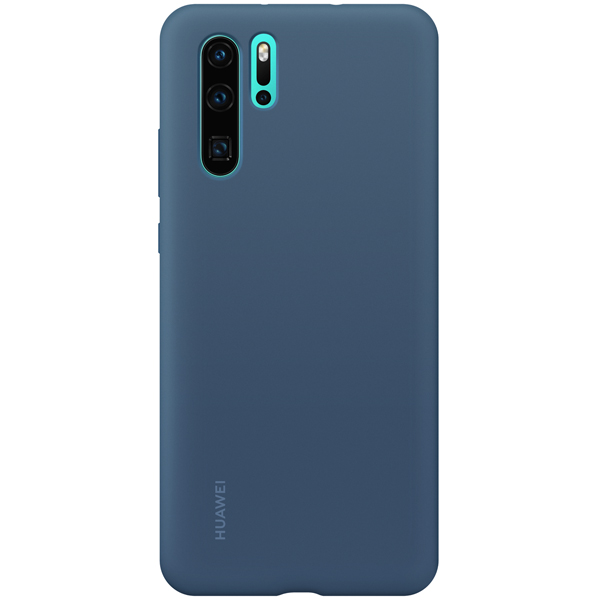 Чехол-накладка Huawei P30 Pro PU Silicone Case Синий
