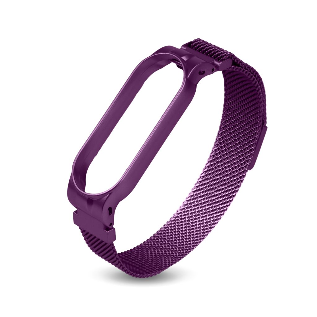 Ремешок Xiaomi Mi Band 3/4 стальной фиолетовый
