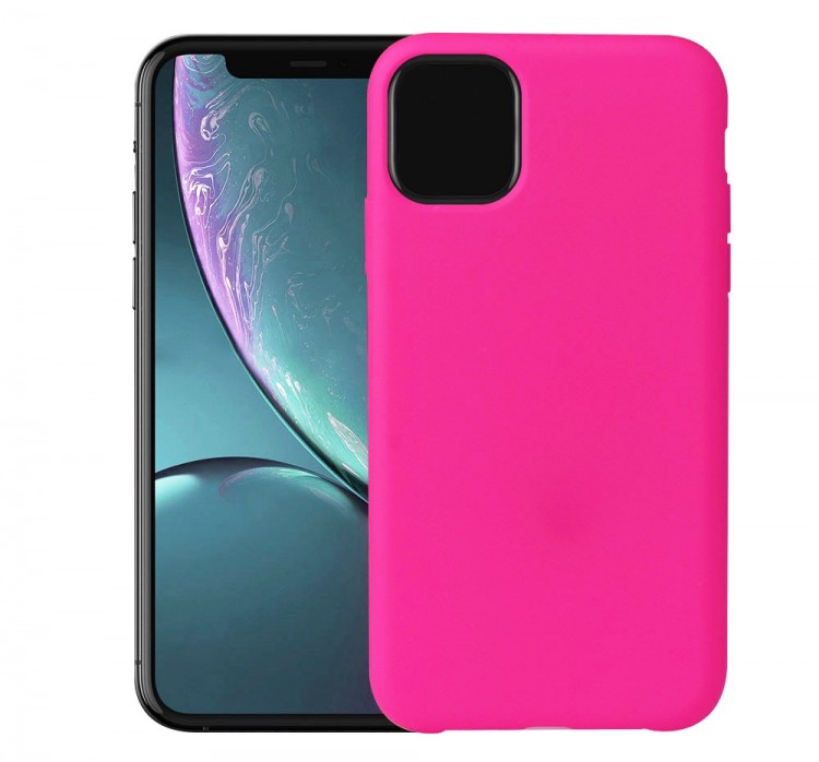 Чехол-накладка для iPhone 11 Pro Max Orig ярко розовый