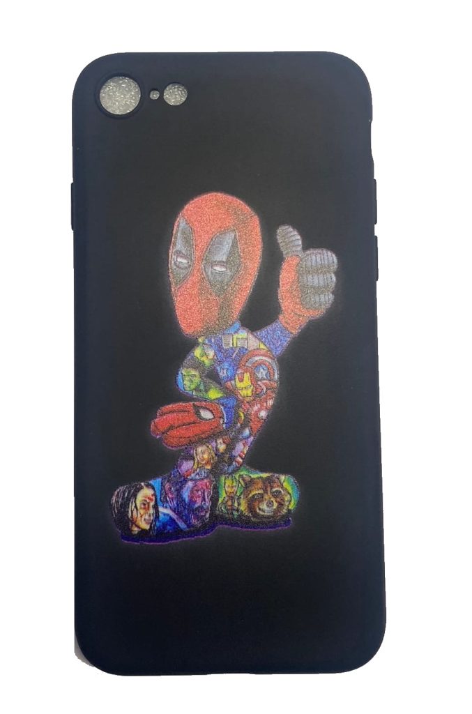 Чехол-накладка для iPhone 7/8 черный Deadpool