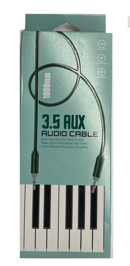 Кабель AUX "Audio Cable Standart Plug" 3.5 1m