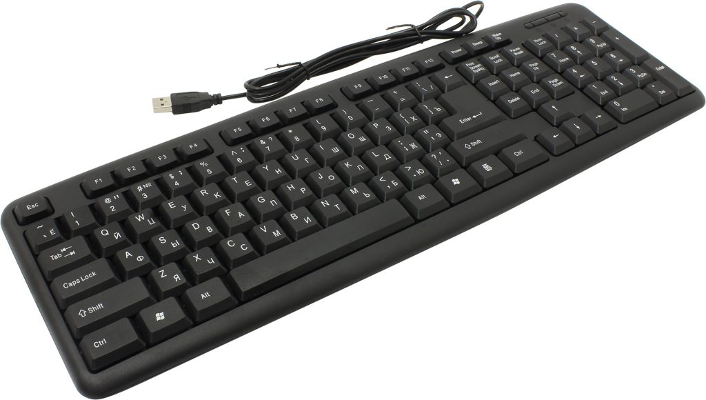 Проводная клавиатура Defender HB-420 (RU), черная
