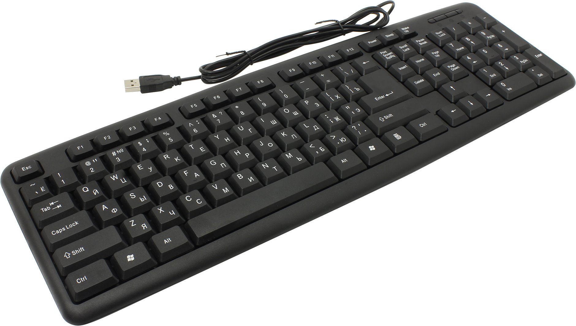 Проводная клавиатура Defender HB-420 (RU), черная