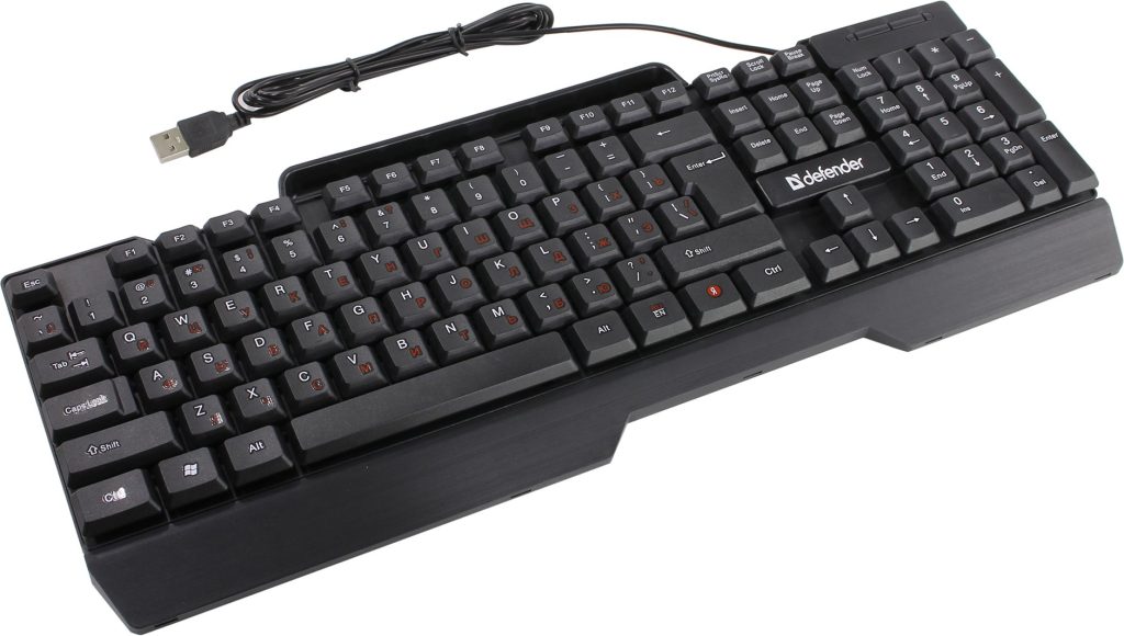 Проводная клавиатура Defender Search HB-790 (RU), черная