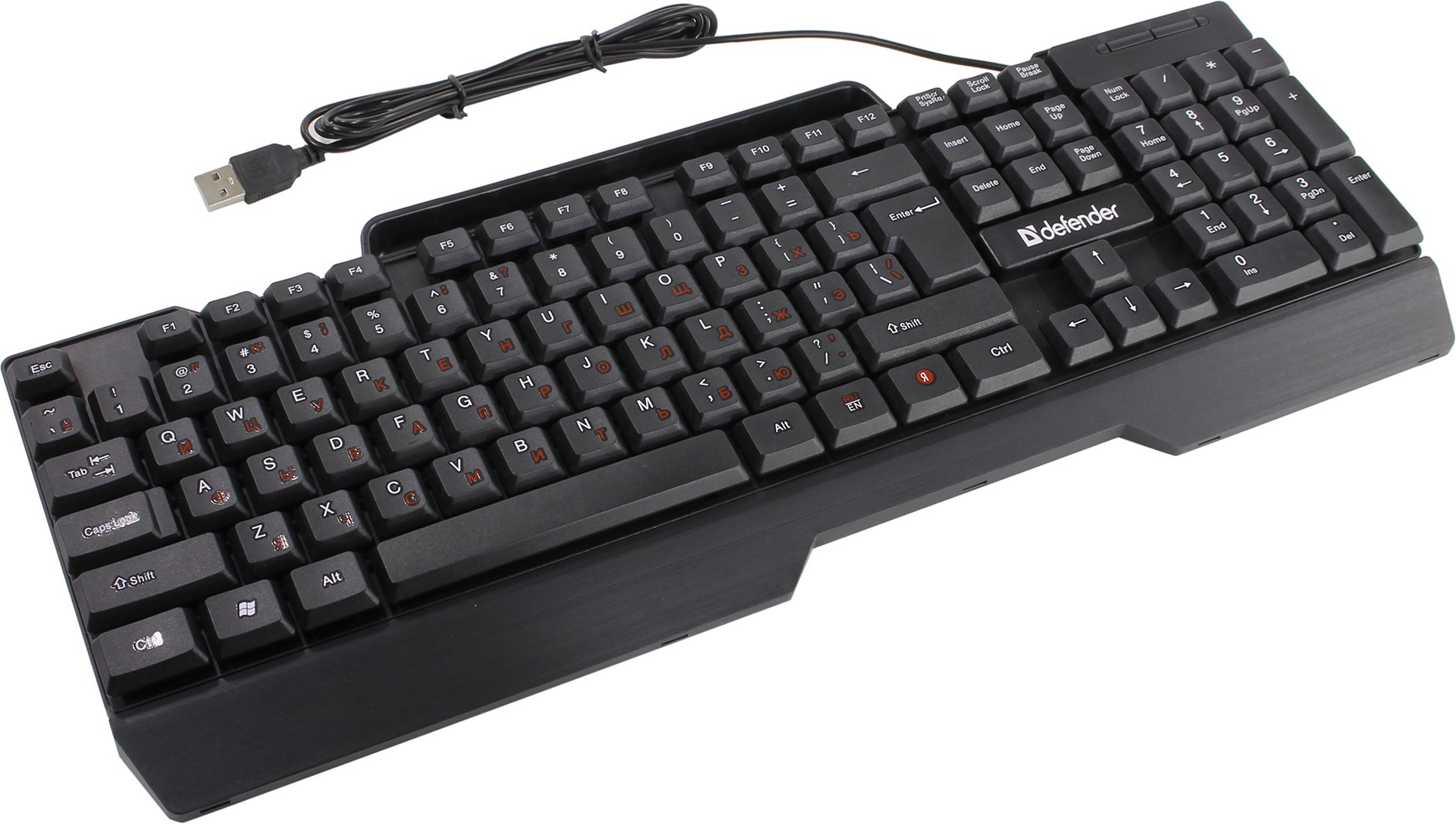 Проводная клавиатура Defender Search HB-790 (RU), черная