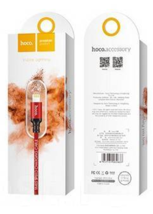 Дата-кабель Hoco X14 8pin красный (2m)