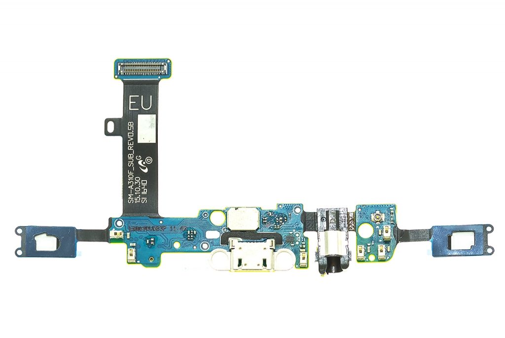 Шлейф для Samsung Galaxy A3 2016 (SM-A310F) нижняя плата (разъем зарядки и микрофон)