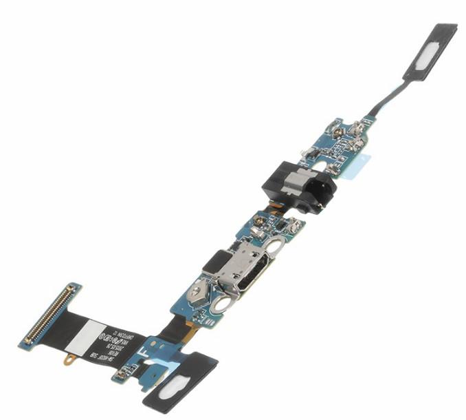 Шлейф для Samsung Galaxy Note 5 (SM-N920F) нижняя плата (разъем зарядки и микрофон)