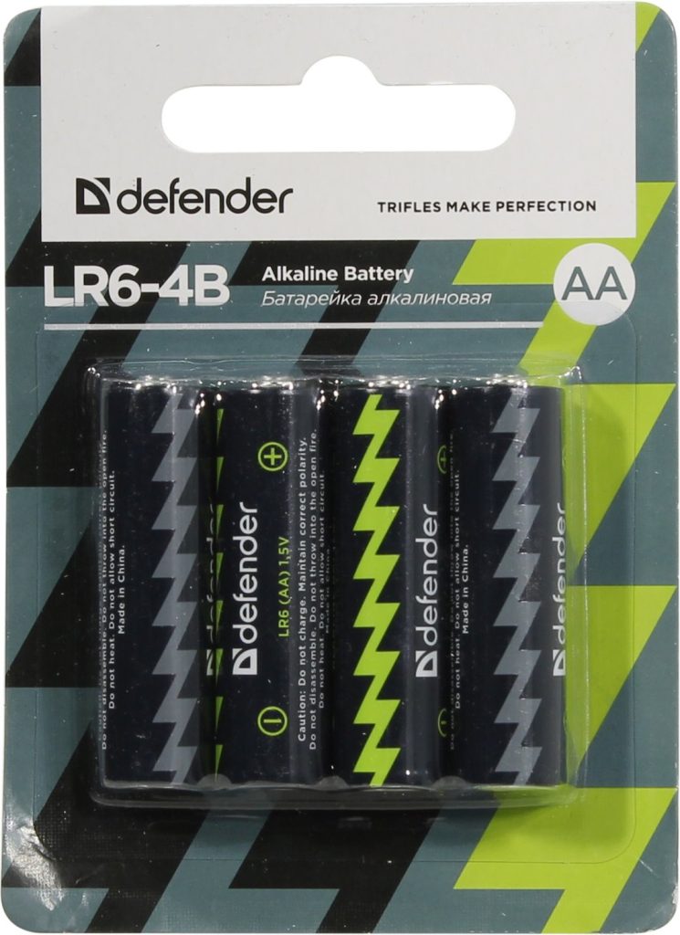 Элемент питания AA Defender LR06 4-B (1шт)