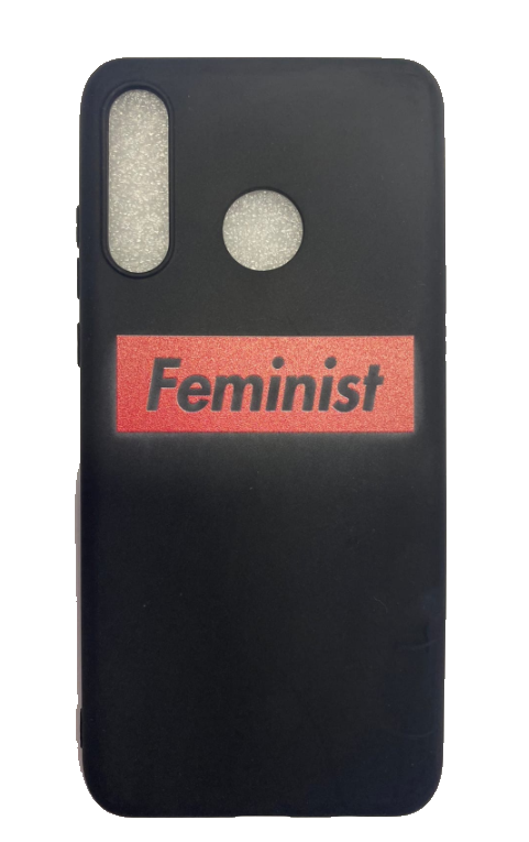 Чехол-накладка для Honor 20S/20 Lite/Huawei P30 Lite/Nova 4E красный "Feminist"