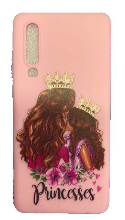 Чехол-накладка для Huawei P30 розовый "Princesses"