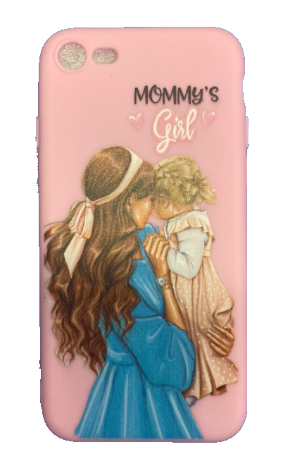 Чехол-накладка для iPhone 7/8 розовый "Mommy's Girl"