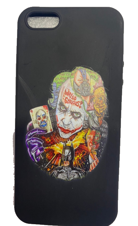 Чехол-накладка для iPhone 5/5S черный Joker