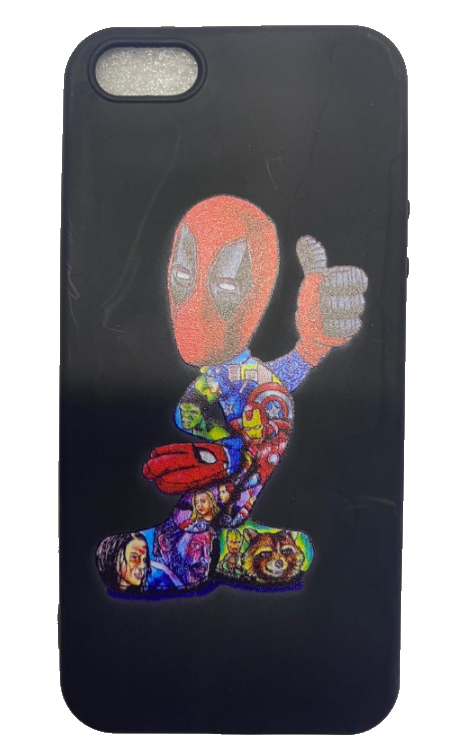 Чехол-накладка для iPhone 5/5S черный Deadpool