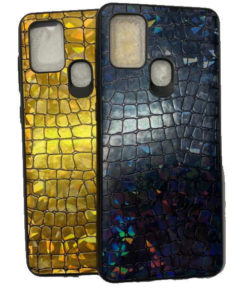 Чехол-накладка для Samsung Galaxy A21s PU яркий крокодил