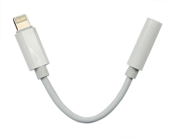 Переходник Kstati Lightning - 3.5 jack белый