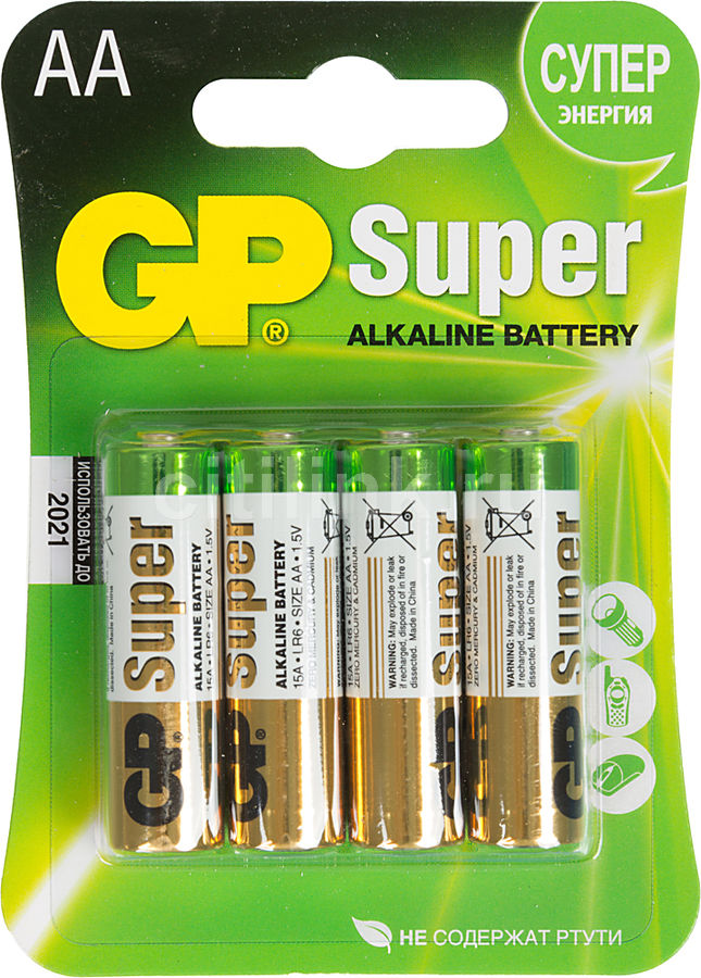 Элемент питания AA GP Super LR06 (1шт)