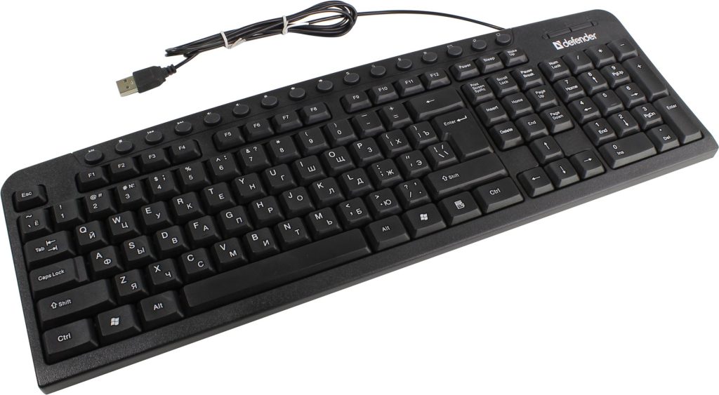 Клавиатура Defender Focus HB-470 (RU), черная