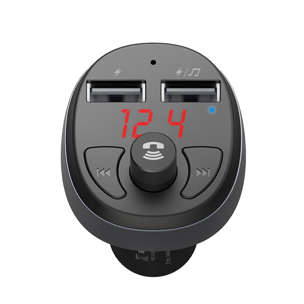 FM-модулятор McDodo CC-6880 bluetooth + 2USB черный