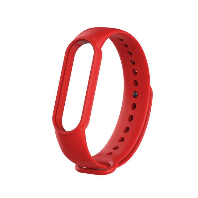 Ремешок Xiaomi Mi Band 5 силиконовый красный