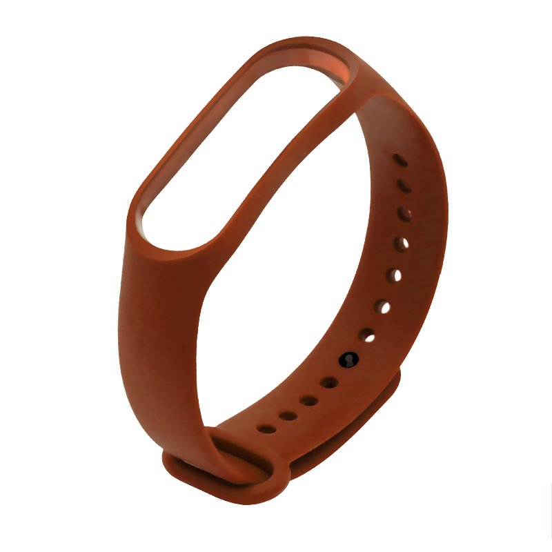 Ремешок Xiaomi Mi Band 5 силиконовый коричневый