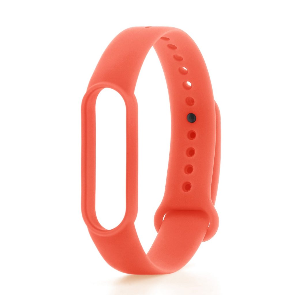 Ремешок Xiaomi Mi Band 5 силиконовый оранжевый