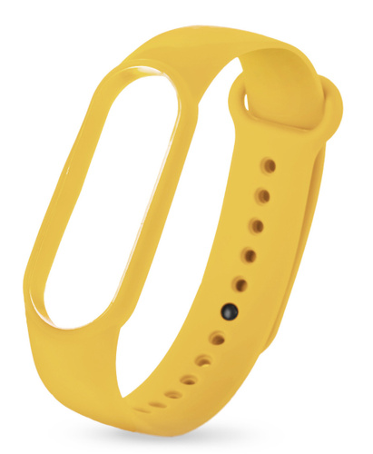 Ремешок Xiaomi Mi Band 5 силиконовый желтый