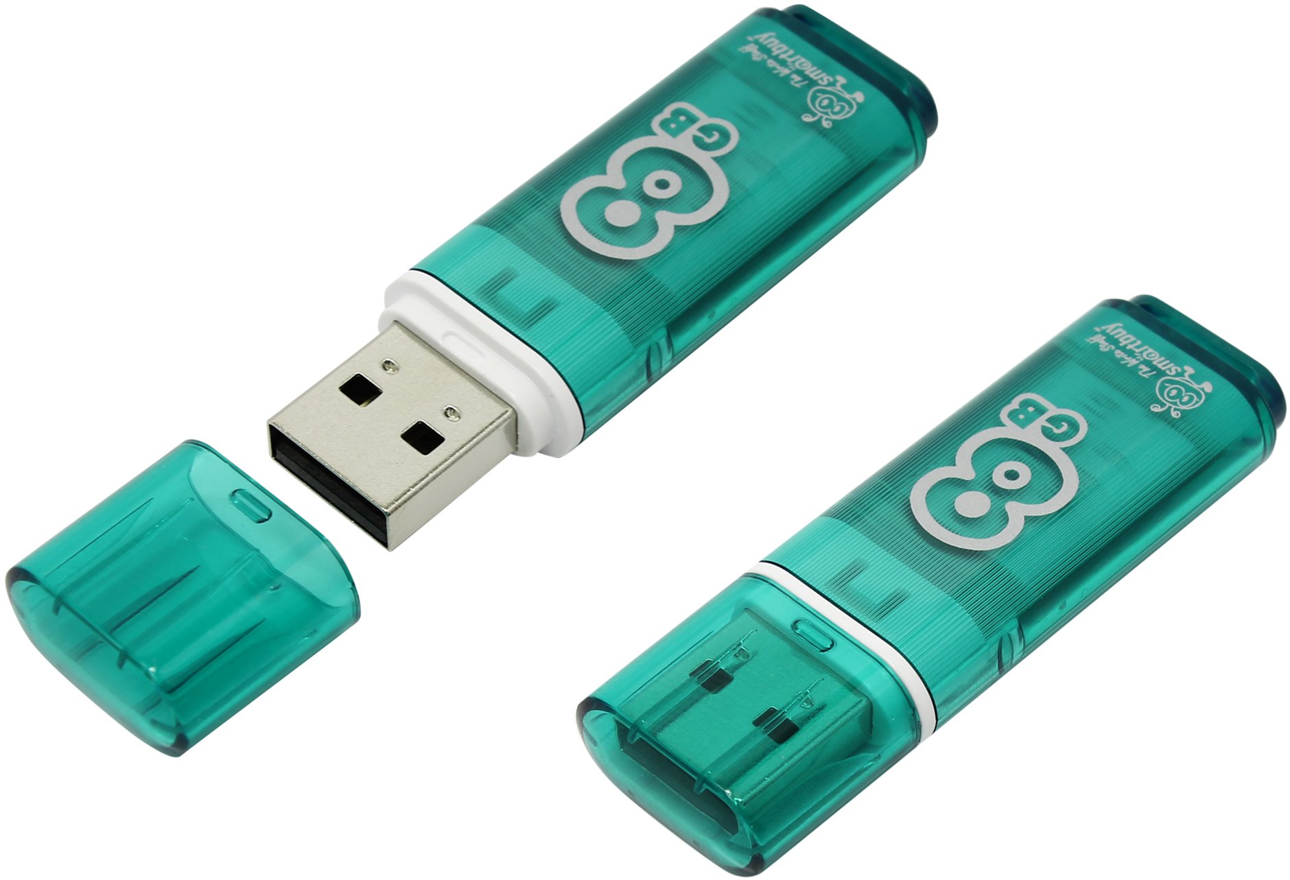 USB-Flash 8GB Smart Buy Glossy Series зеленая