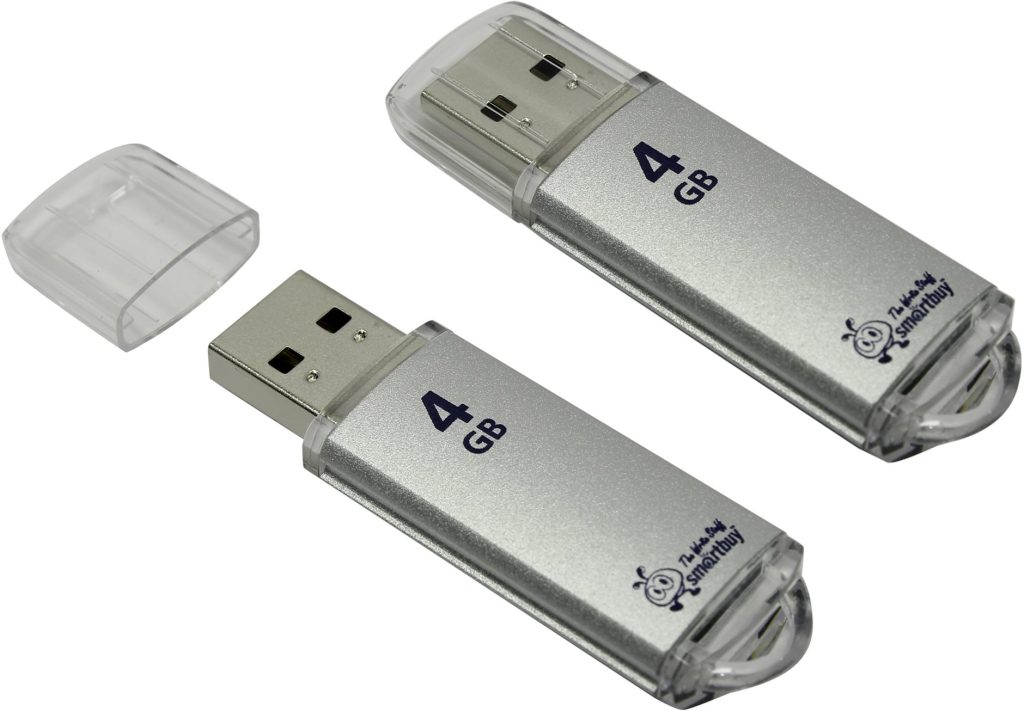 USB-Flash 4GB Smart Buy V-Cut серебро