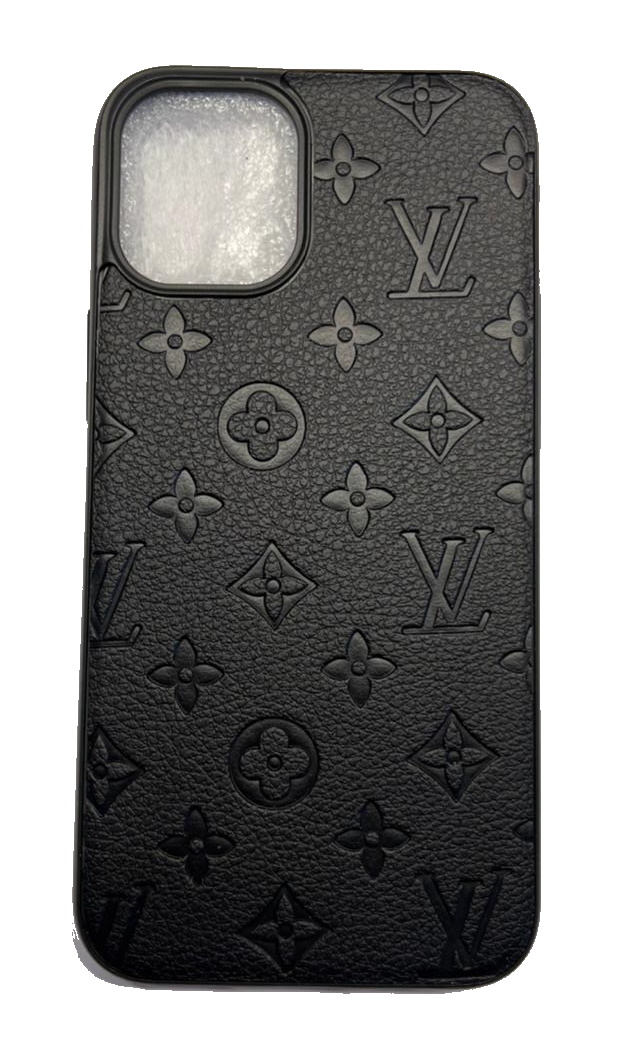 Чехол-накладка для iPhone 12 Pro Max PU черный LV