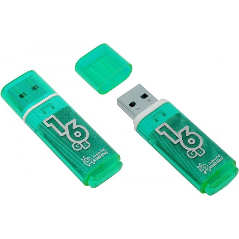 USB-Flash 16GB Smart Buy Glossy зелёная