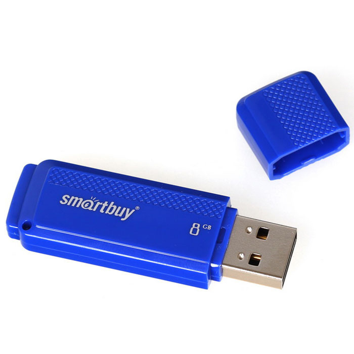 USB-Flash 8GB Smart Buy Dock Series синяя