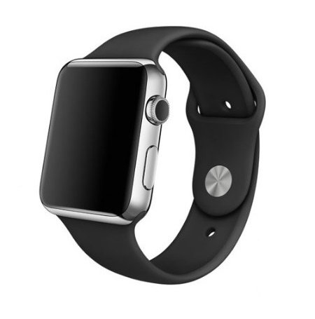 Ремешок Apple Watch 38mm/40mm силикон чёрный