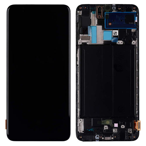 Модуль-дисплей Samsung Galaxy A70 SM-A705F черный с рамкой orig