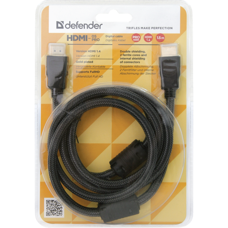 Кабель Defender PRO HDMI-HDMI, 5m
