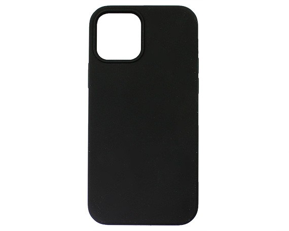 Чехол-накладка для iPhone 12/12 Pro Силикон 2.0mm (черный)