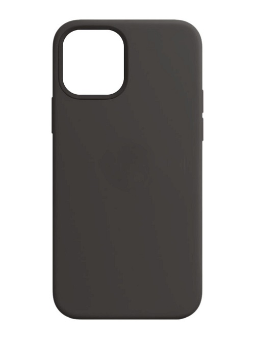 Чехол-накладка для iPhone 12/12 Pro Силикон 2.0mm (темно-серый)