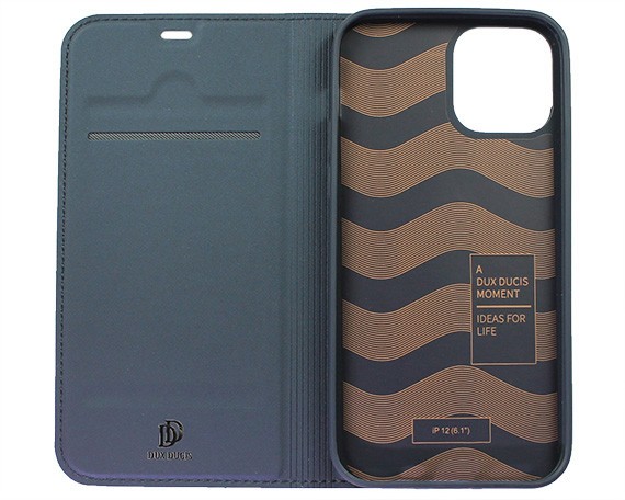 Чехол-книжка для iPhone 12 Pro Max Dux Ducis (открывается в бок) синий