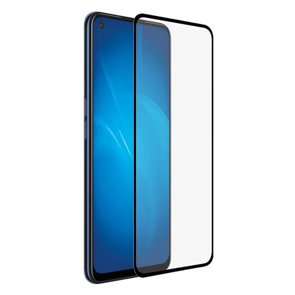 Защитное стекло для Oppo A52 Full черное