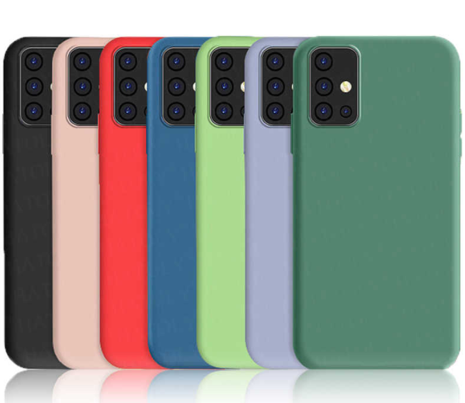 Чехол-накладка для Samsung Galaxy A52 (a525) цветной силикон