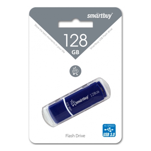 USB-Flash 128 GB Smart Buy Crown Series синяя (USB3.0)