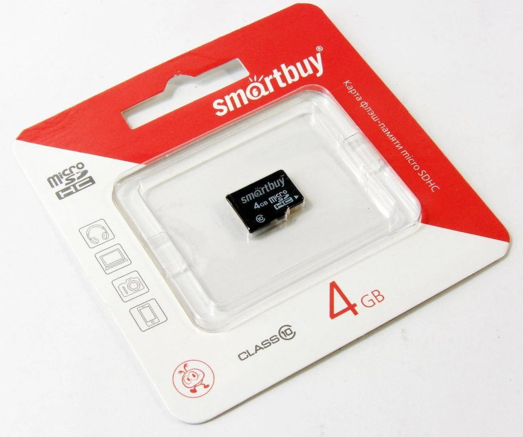 Карта памяти Smart Buy 4GB (Class 10) SDHC