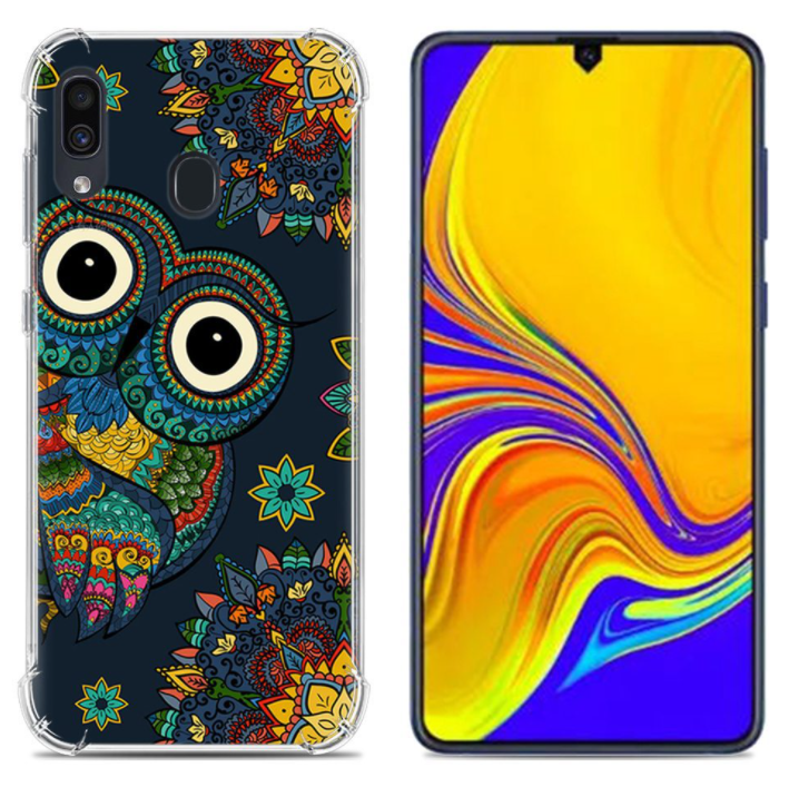 Чехол-накладка для Samsung Galaxy A20/A30/M10s силикон сова