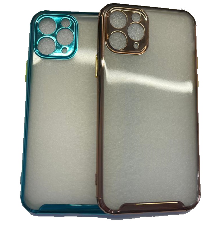 Чехол-накладка для iPhone 11 Pro Max Силикон с цветным бампером