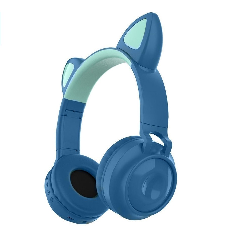 Наушники с Bluetooth (P47M) с ушками, синие