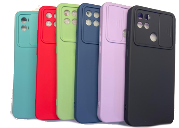 Чехол-накладка для Oppo A15 Camera Silicon цветной
