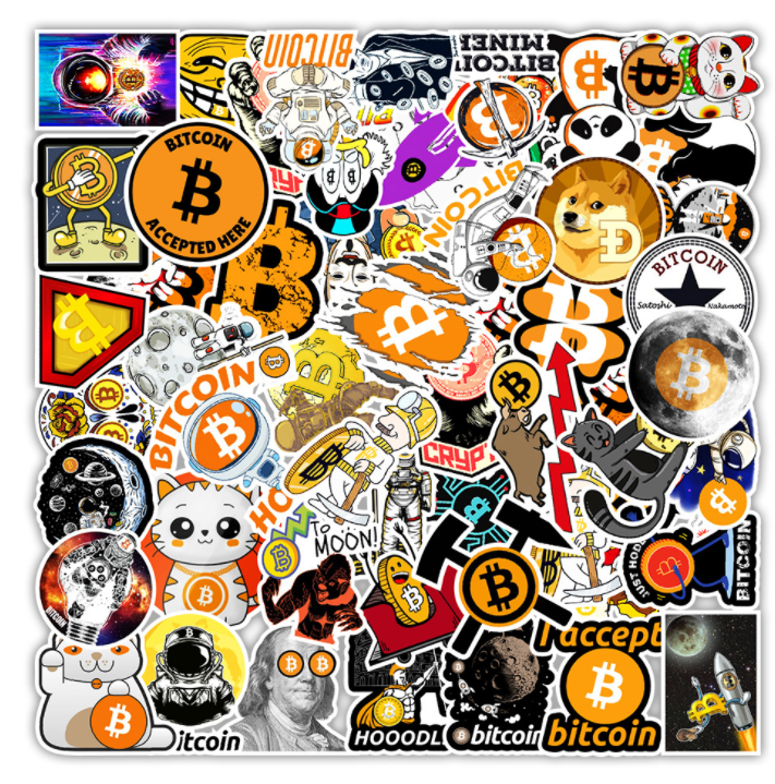 Наклейка "Bitcoin"