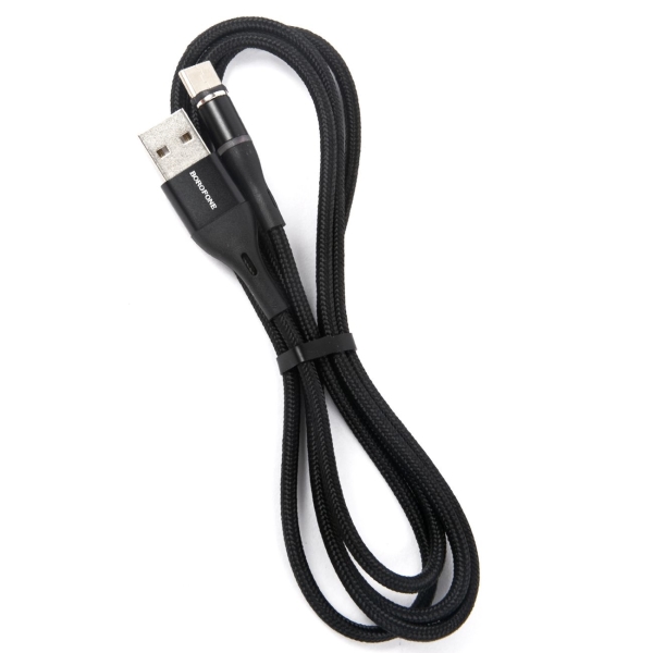 Кабель Borofone BU16 Skill magnetic Type-C - USB чёрный