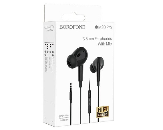 Наушники Borofone BM30 Pro с микрофоном черные
