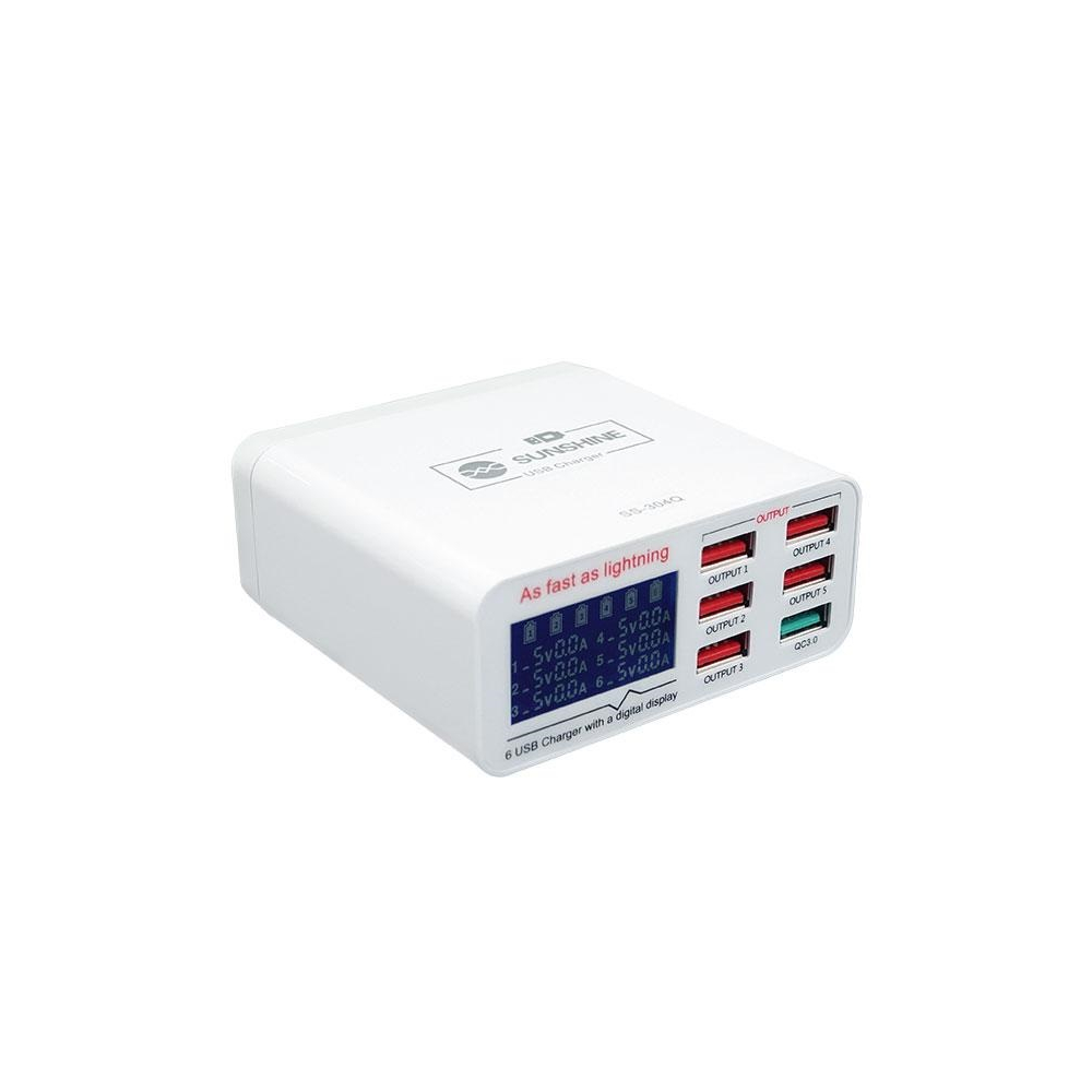 Зарядное устройство SUNSHINE SS-304Q с 6 портами USB
